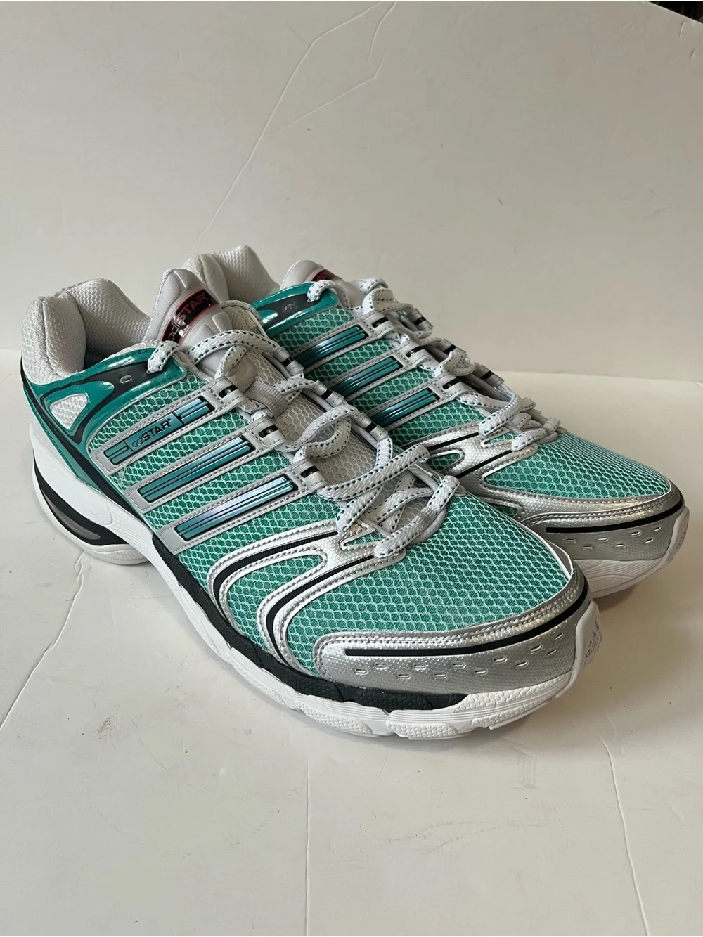 Adidas Adistar Control 5 sneakers green Silver Running Shoes men’s size 16